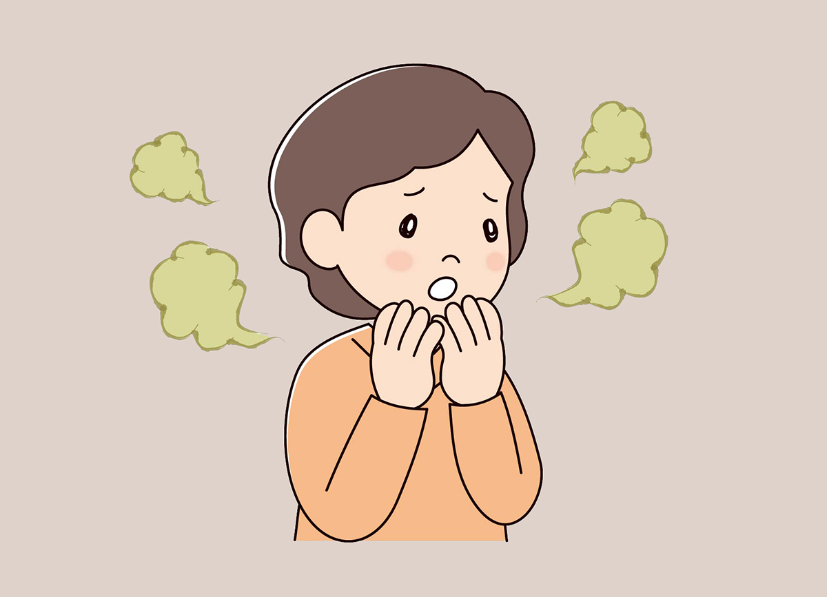 구취가-있는-여성