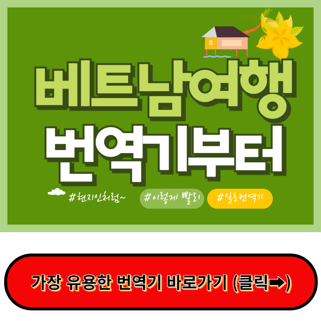 베트남 자유여행 필수템 : 베트남 번역기 BEST 3, 이거 없이는 안돼~