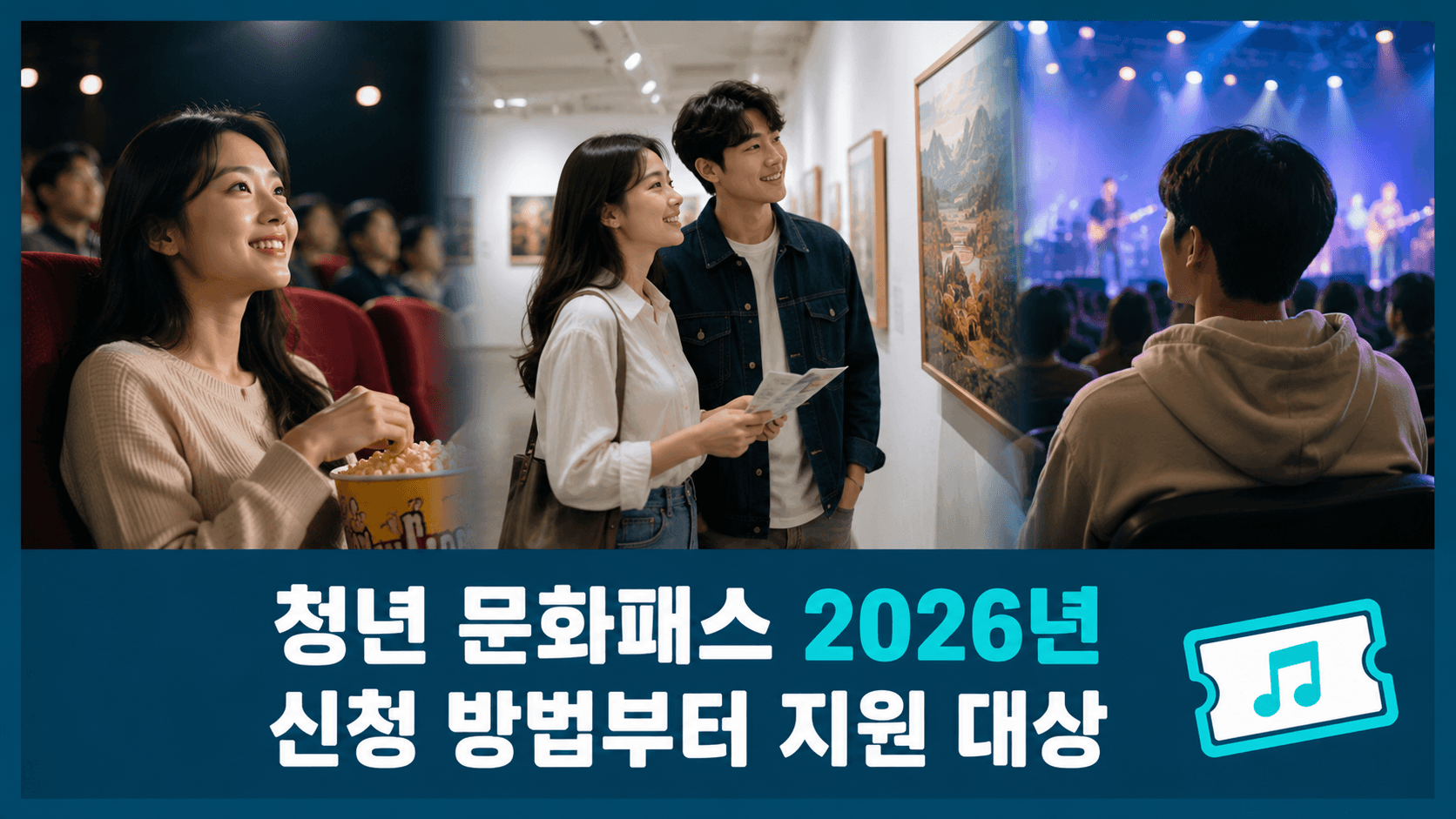청년 문화패스 2026년 신청 방법부터 지원 대상·지역별 문화지원 혜택