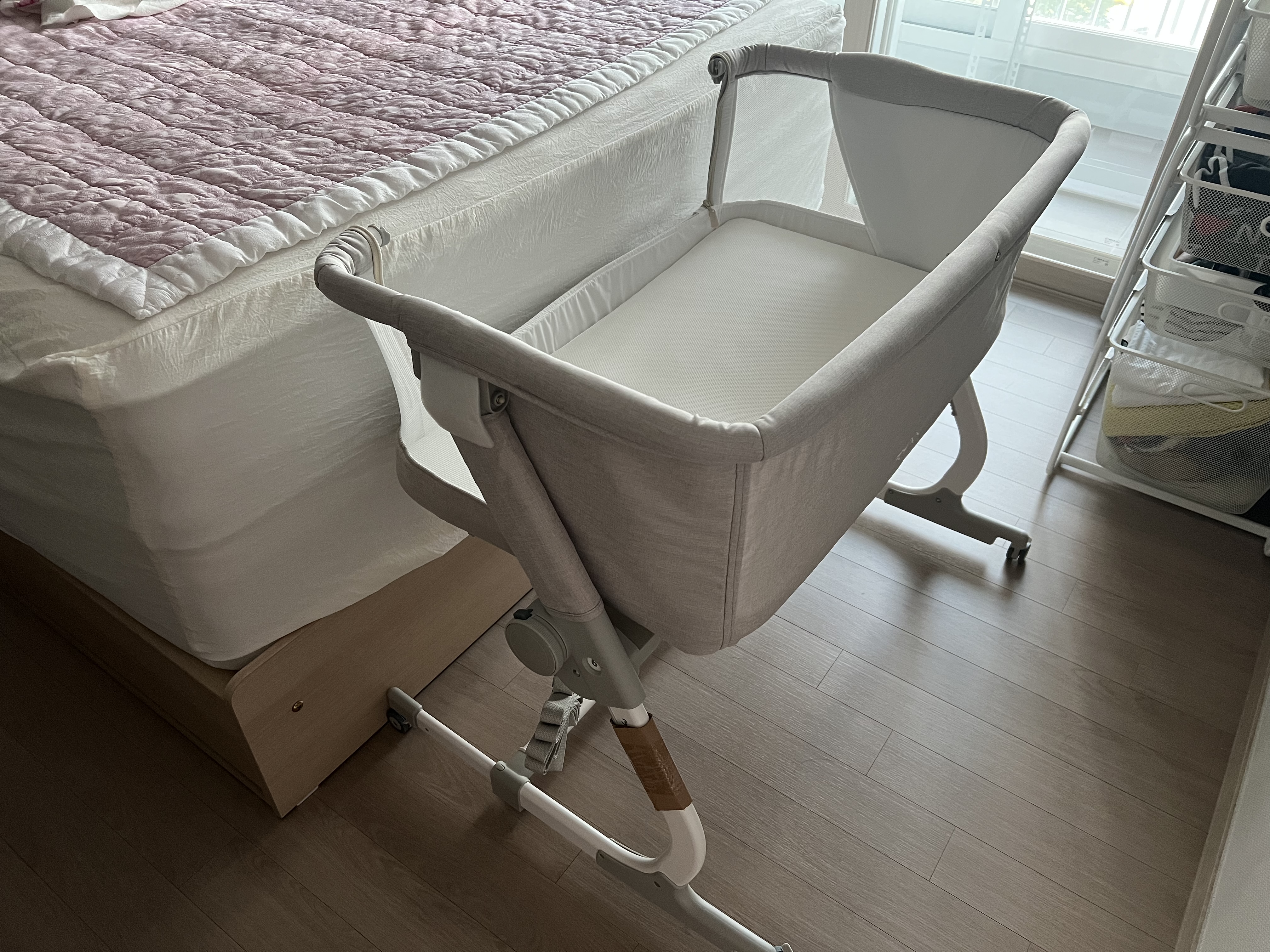 리안 드림콧 아기침대 성인침대 옆