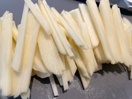 감자볶음 재료 - 채 썬 감자