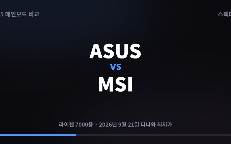 AM5 메인보드 추천, ASUS vs MSI B650 라인업 가격 비교
