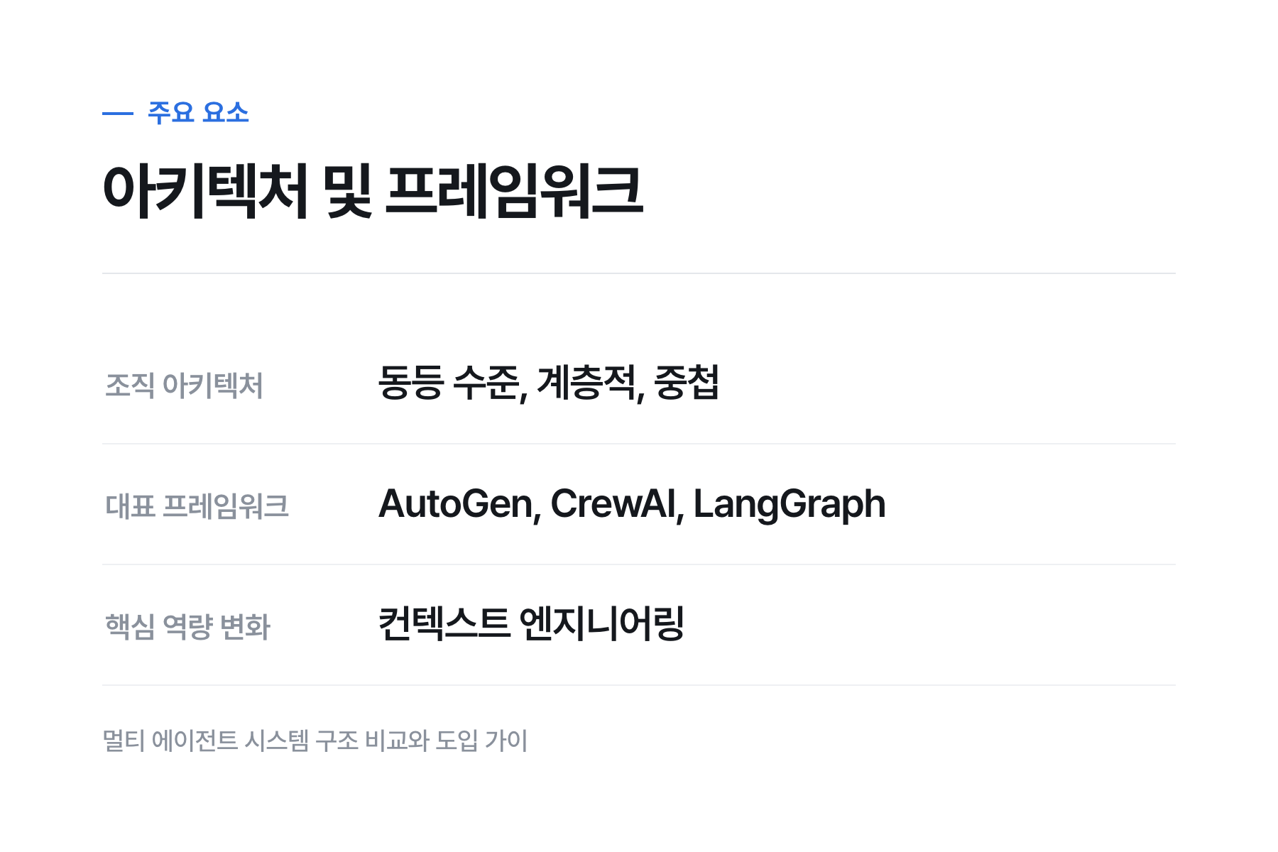단일 에이전트 대 멀티 에이전트 비교