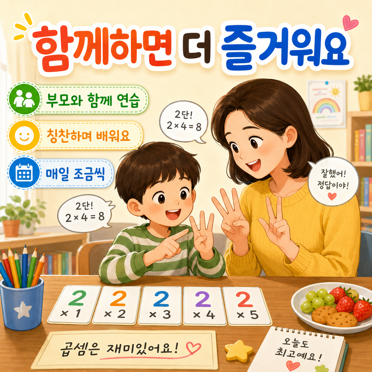 부모가 함께하면 즐거운 반복이 돼요