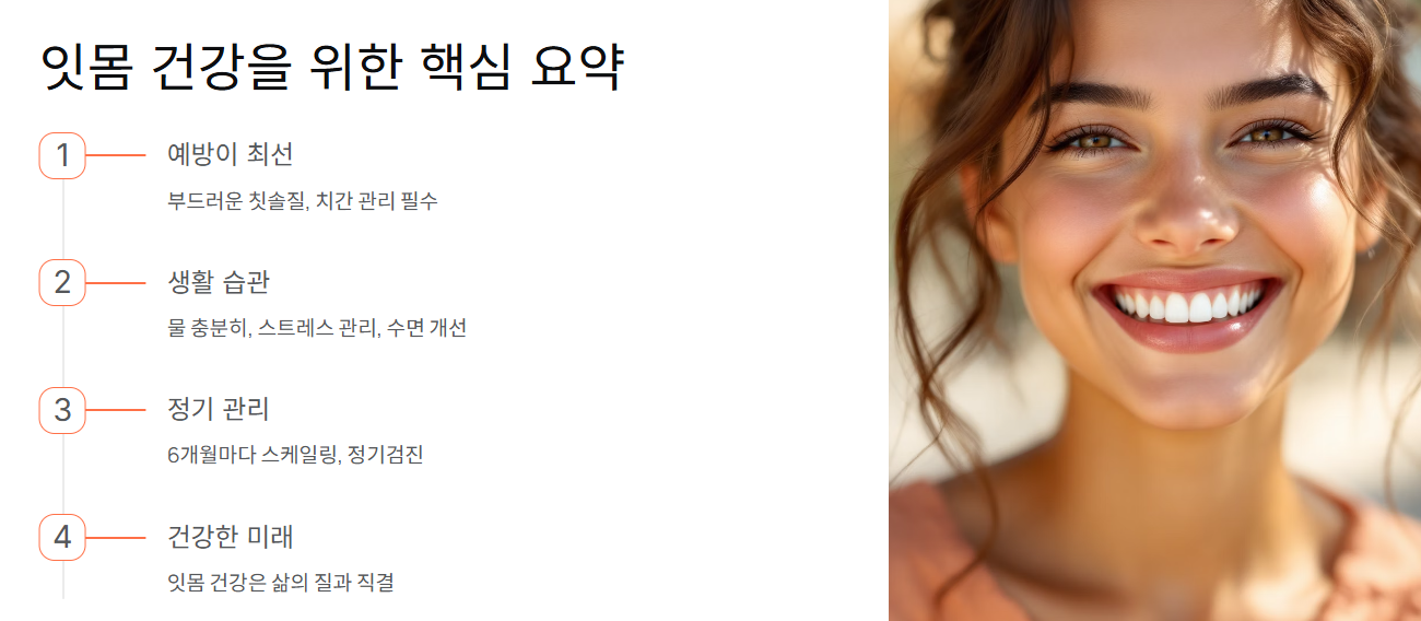 올바른 구강 관리 습관이 최고의 예방