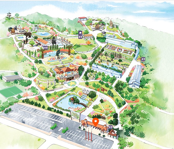 베어트리파크배치도