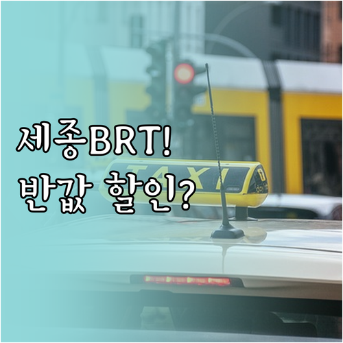 모두의카드 세종 BRT 할인 혜택 및..
