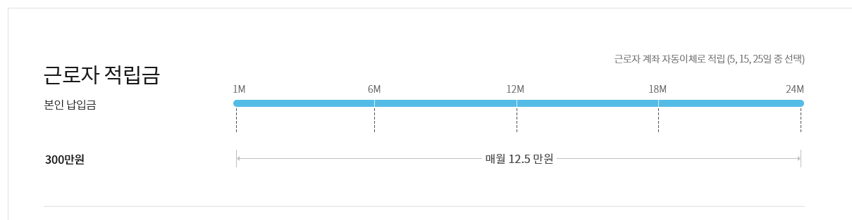 청년내일채움공제 근로자 적립금