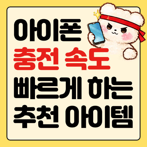 아이폰 충전 속도 빠르게 하는 추천 아이템