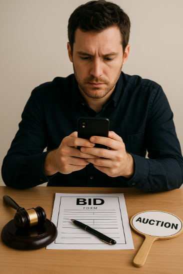 스마트폰 하나로 경매 입찰 준비