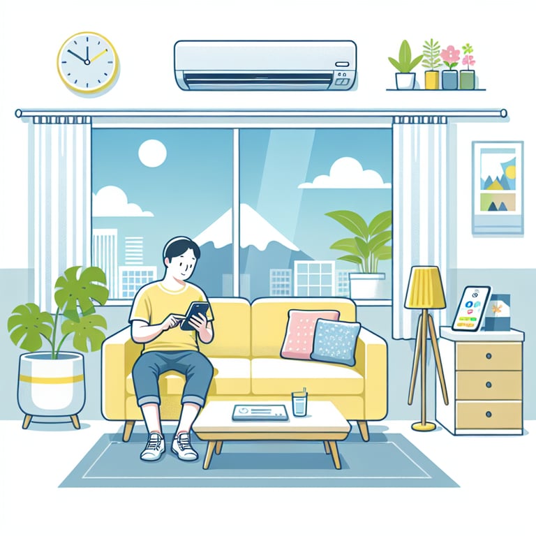 엘지 (LG 휘센) 에어컨 리모컨 어플 설치 및 활용법