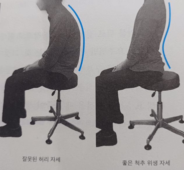 앉아서 허리디스크 관리하기