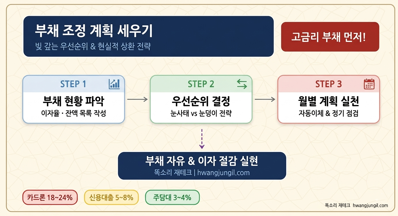 부채 조정 계획