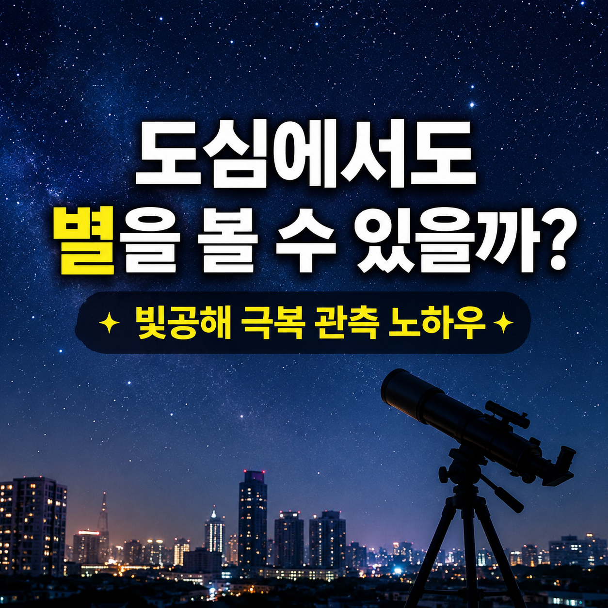 도심 별 관측