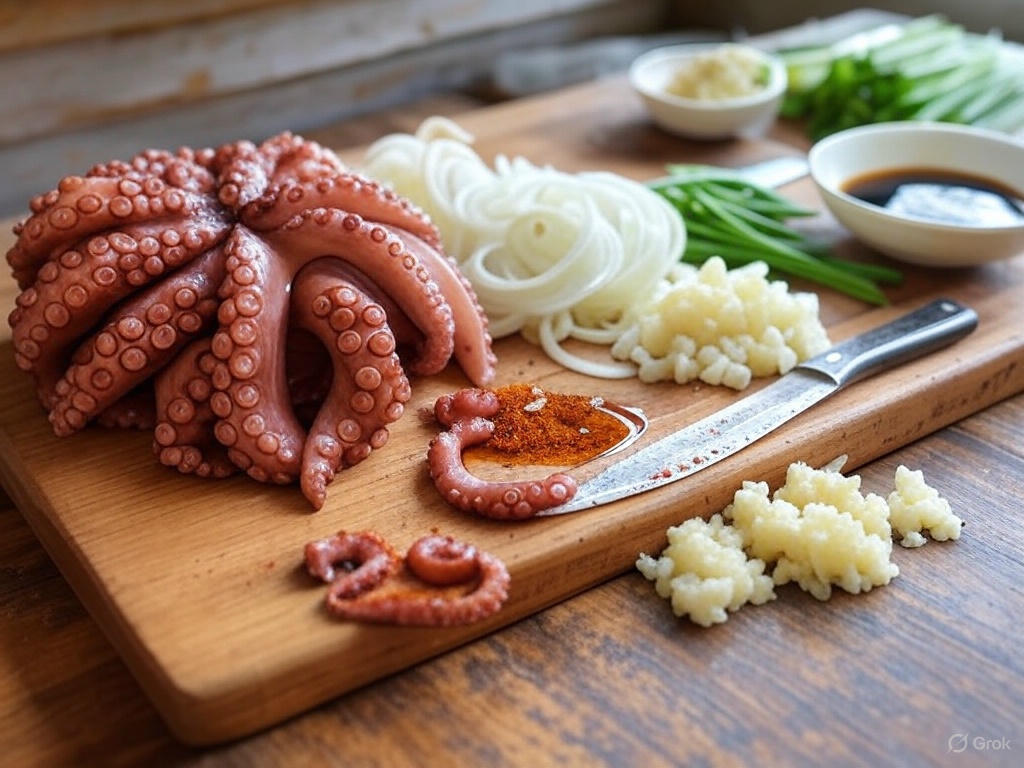 주꾸미 요리 재료