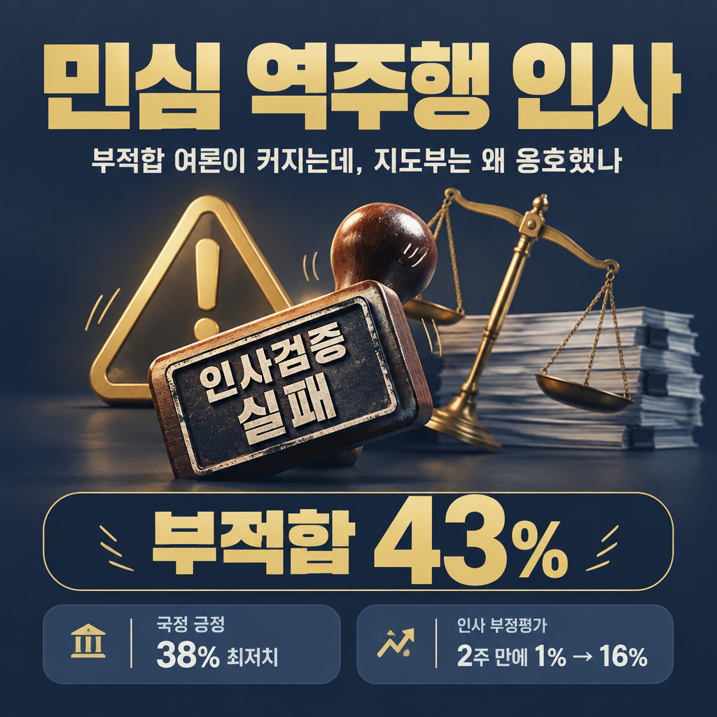 민심 역주행 인사