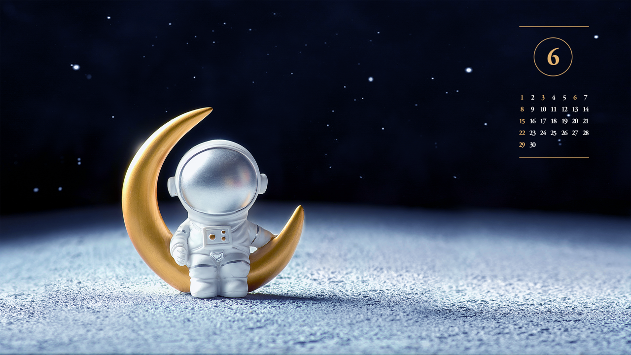 02 우주 비행사 A - 2025년6월 노트북배경화면