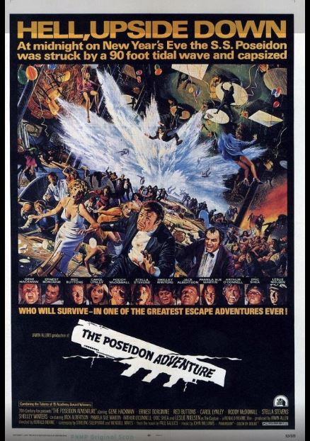 재난영화의 교과서 영화 포세이돈 어드벤처 포스터.