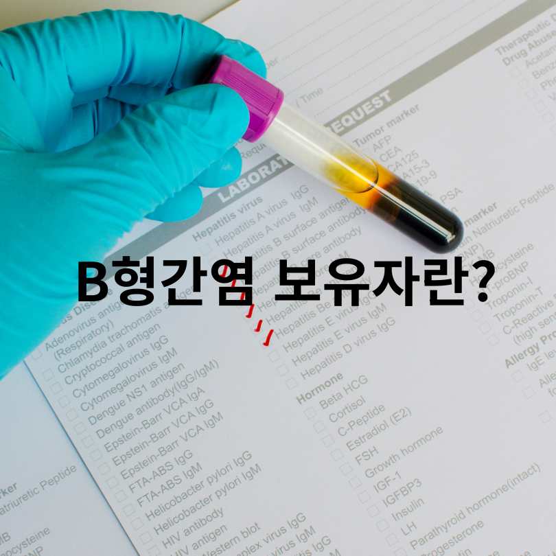 B형간염 보균자와 보유자의 차이