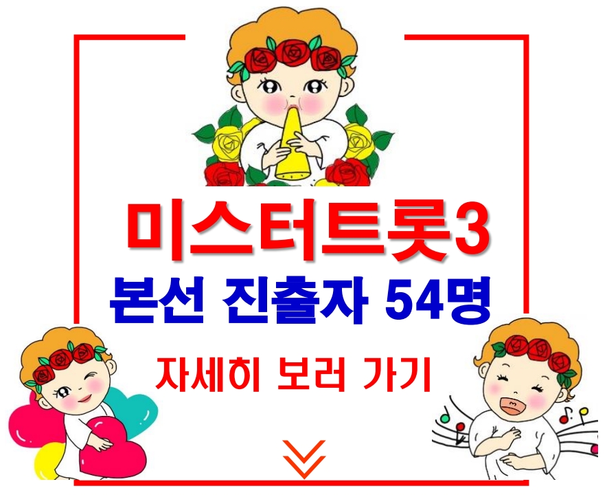 미스터트롯3 본선진출자 54명 자세히 소개합니다,