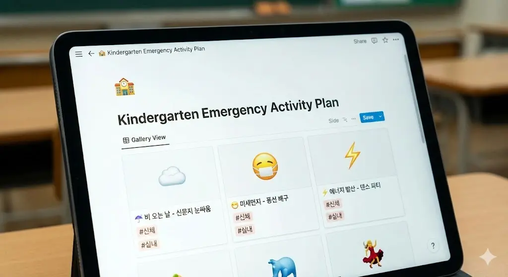 날씨 돌발상황별 대체 활동 계획 데이터베이스 구축하기
