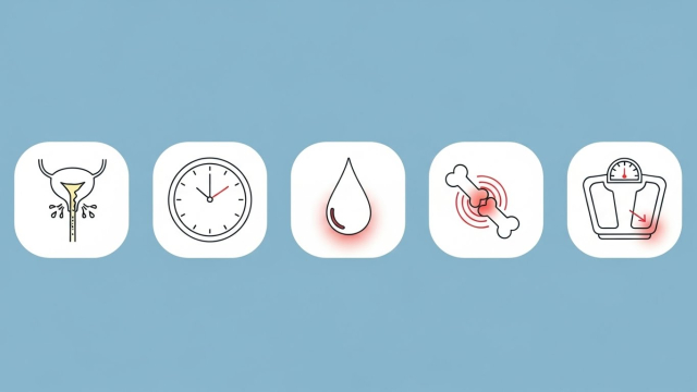 전립선암 주요 증상 아이콘