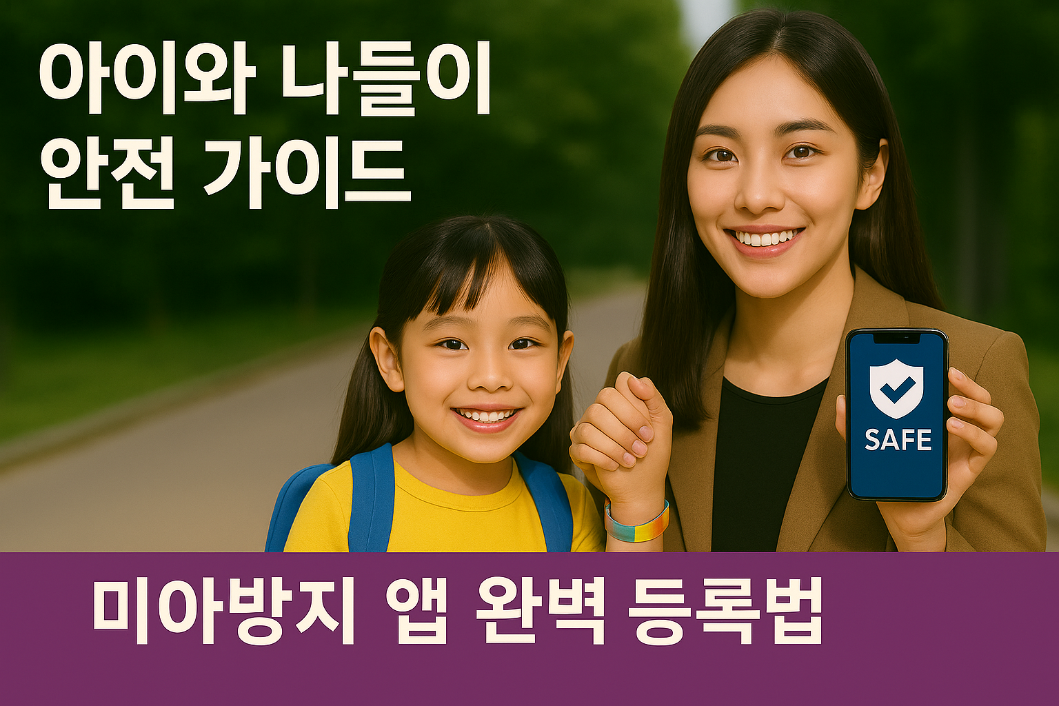 초등학교 입학전 유치원 아이와 나들이 안전가이드 미아방지 앱 완벽 등록법