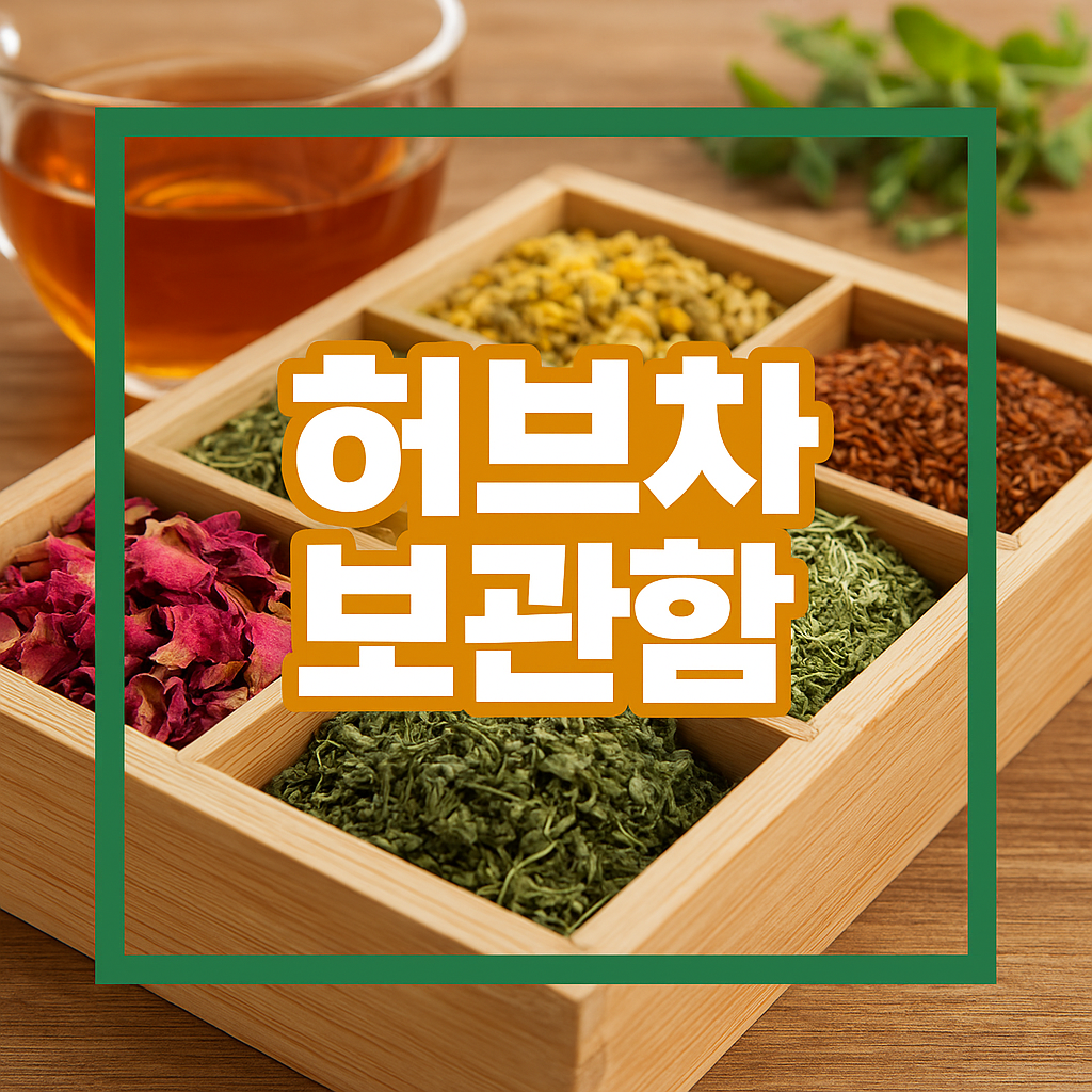 허브차 보관함 연출