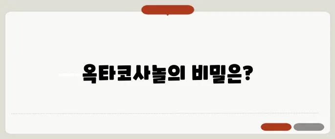 옥타코사놀 효능 체력 떨어질 때 진짜 도움돼요