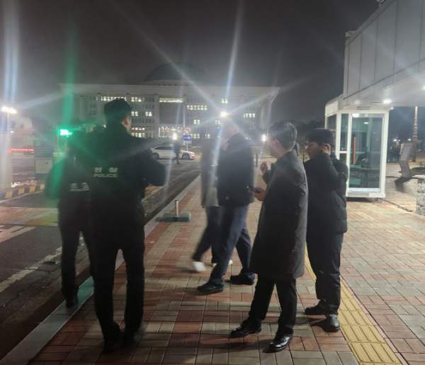 국회 행정안전위원회에 출석한 목현태 총경은 