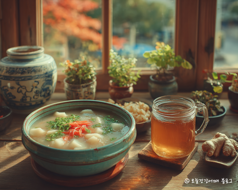 가을무, 뭇국, 생강차, 뿌리채소, 면역식단, 가을제철음식면역력