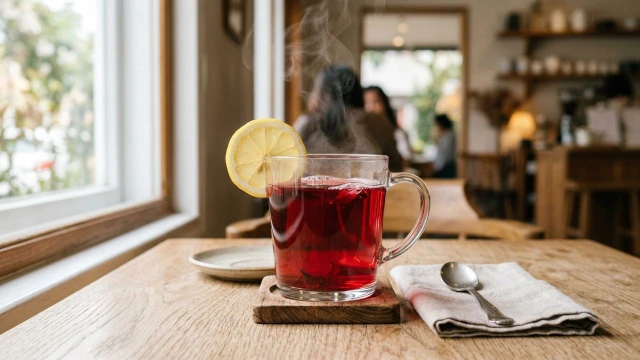 히비스커스차 만들기 클래식 핫 레시피 황금 비율 루비빛 색감 완성