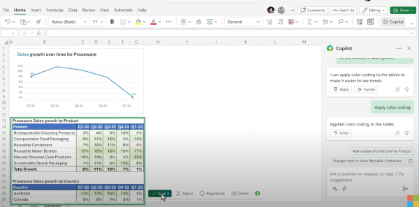 MS 엑셀 (MS Excel Embeded Copilot)
