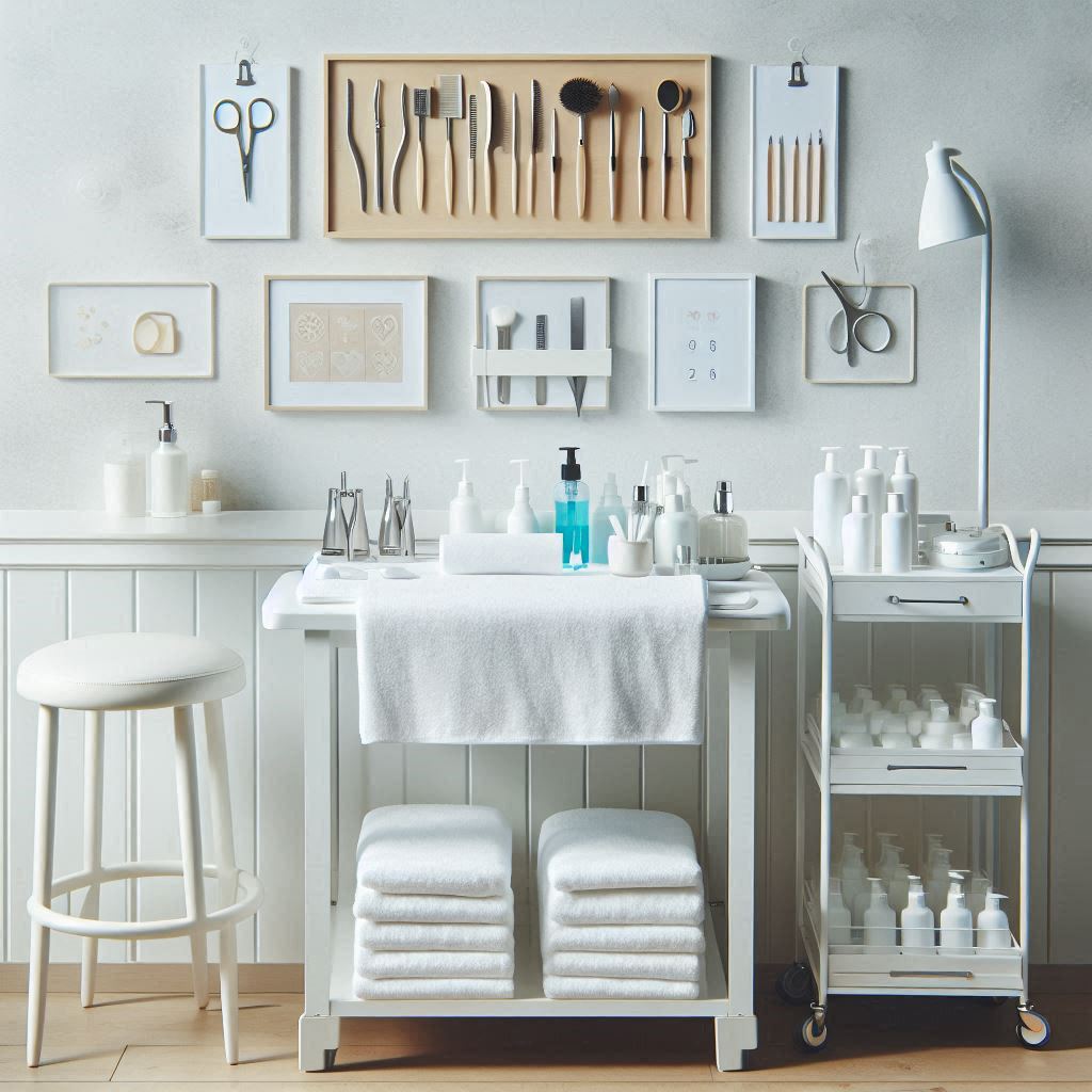 피부,체형관리 샵 배경