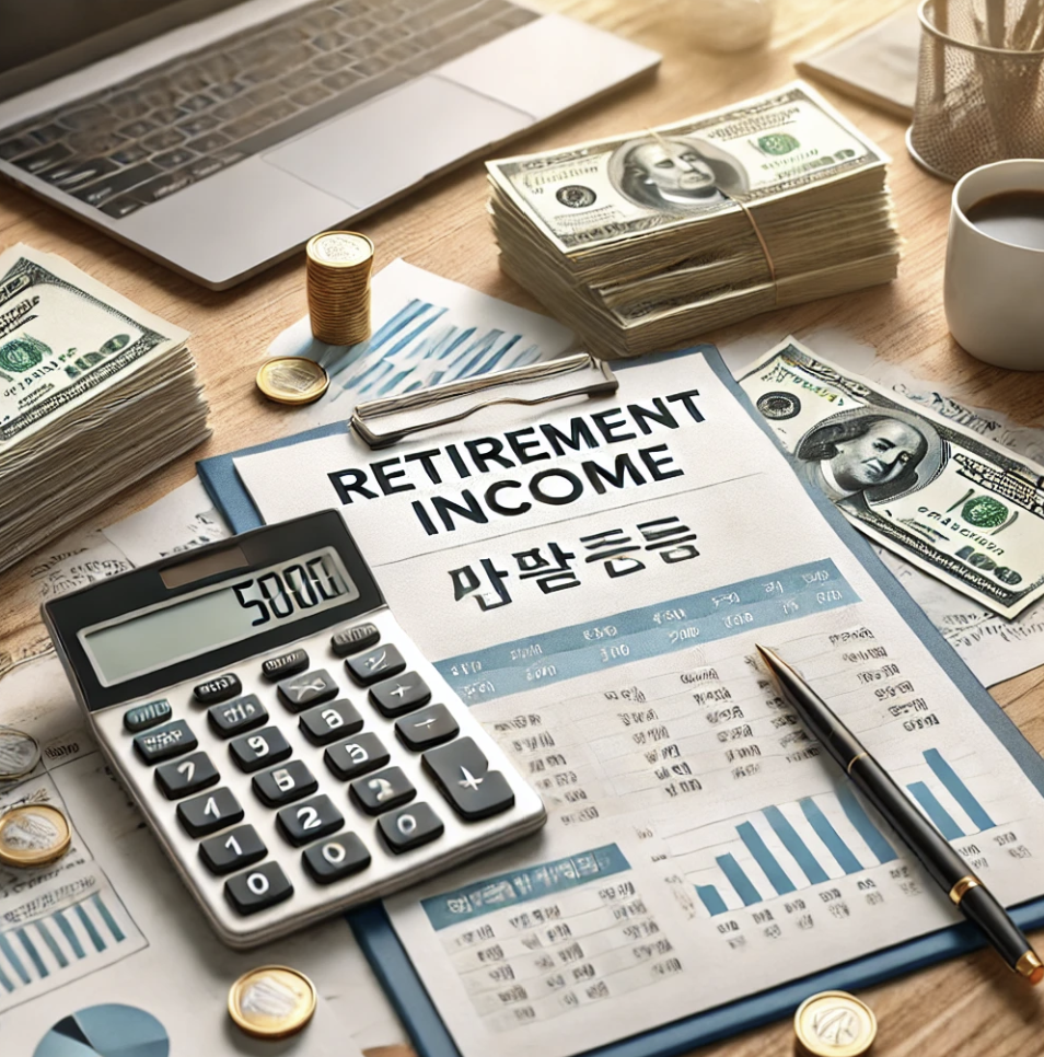 퇴직 소득을 나타내는 서류