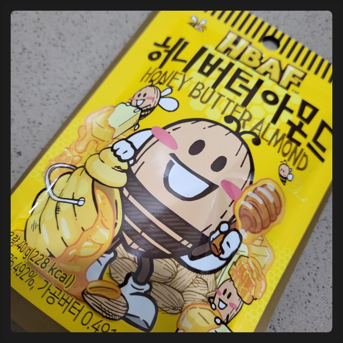 바프 허니버터 아몬드, 40g, 18개