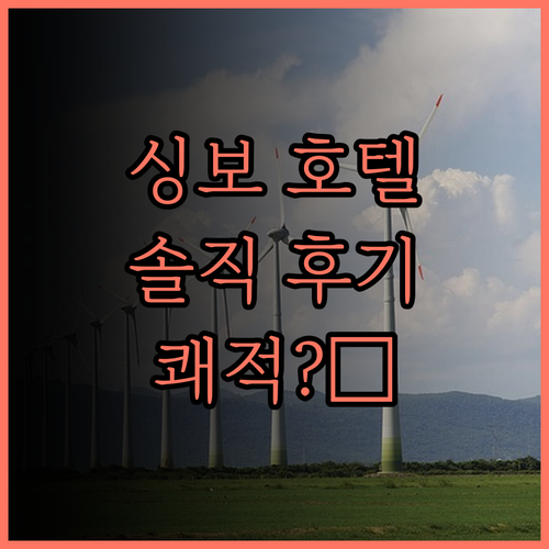 싱보 호텔(선전 국제컨벤션센터) 솔직