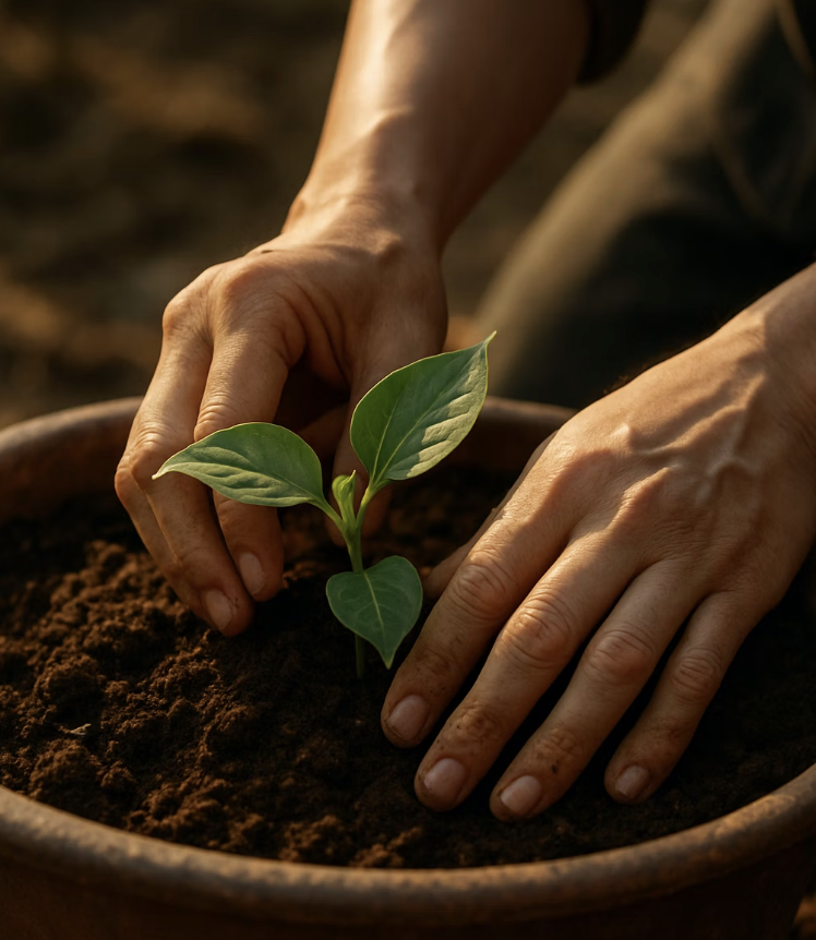성공적인 첫걸음, 옮겨 심기