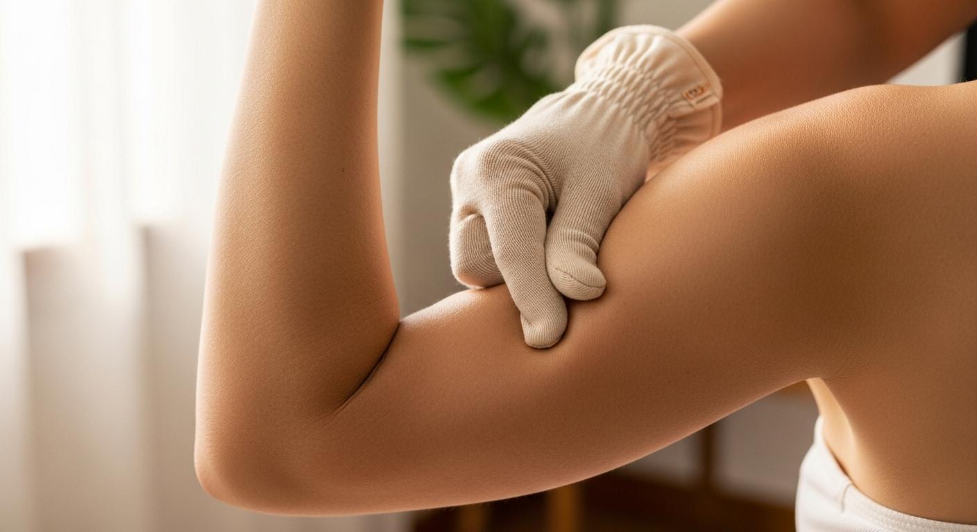 팔뚝살 괄사 마사지