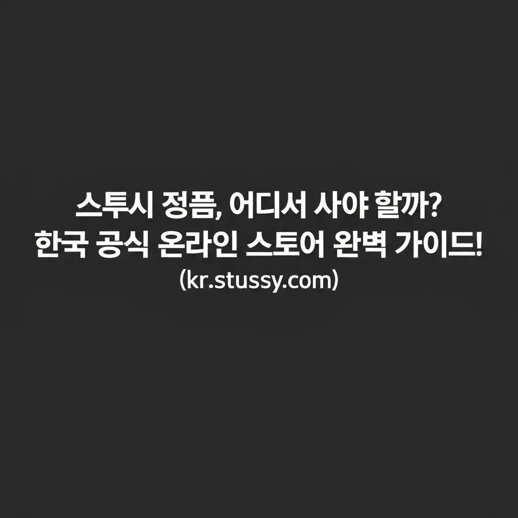 스투시한국공식온라인스토어(kr.stussy.com)_introduction