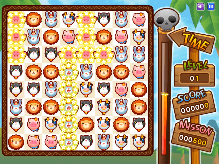 끼리끼리-플래시게임-시작-화면