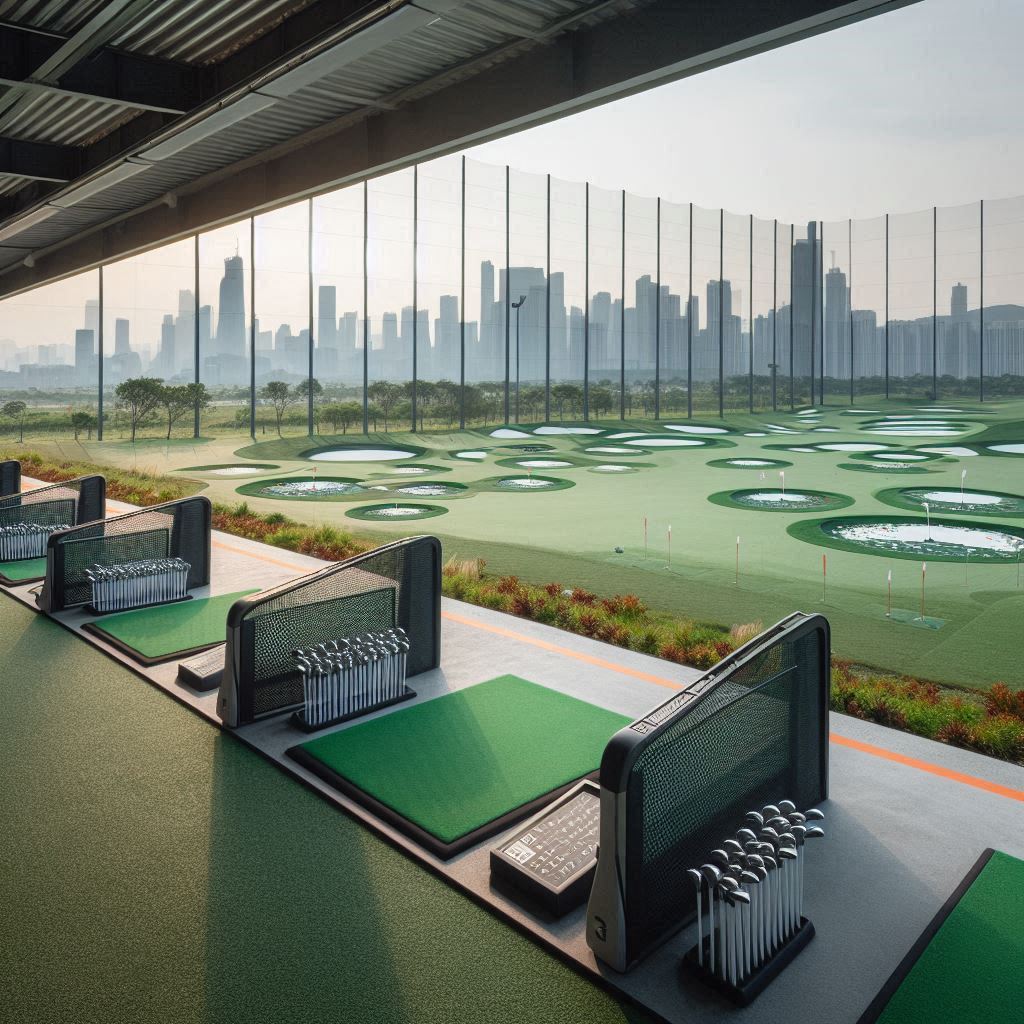 실외골프연습장 배경