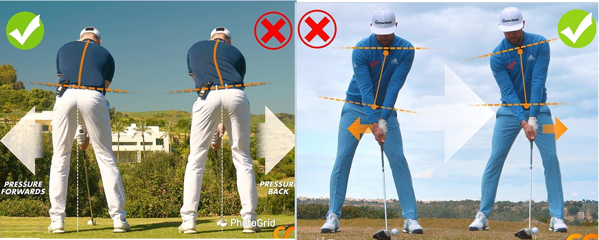 골프 어드레스 올바른 자세와 오류 유형 사진