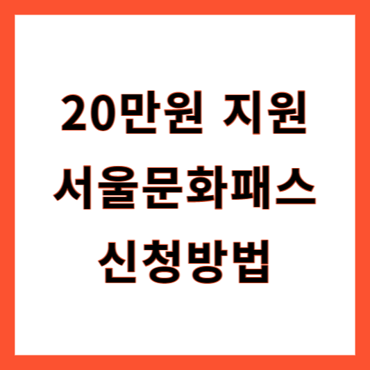 서울청년문화패스