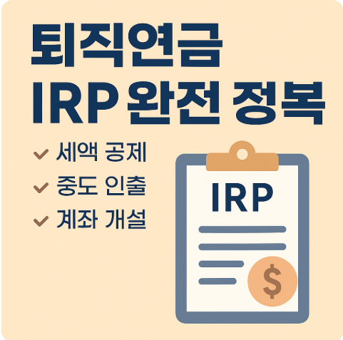 2025 퇴직연금 IRP 총정리