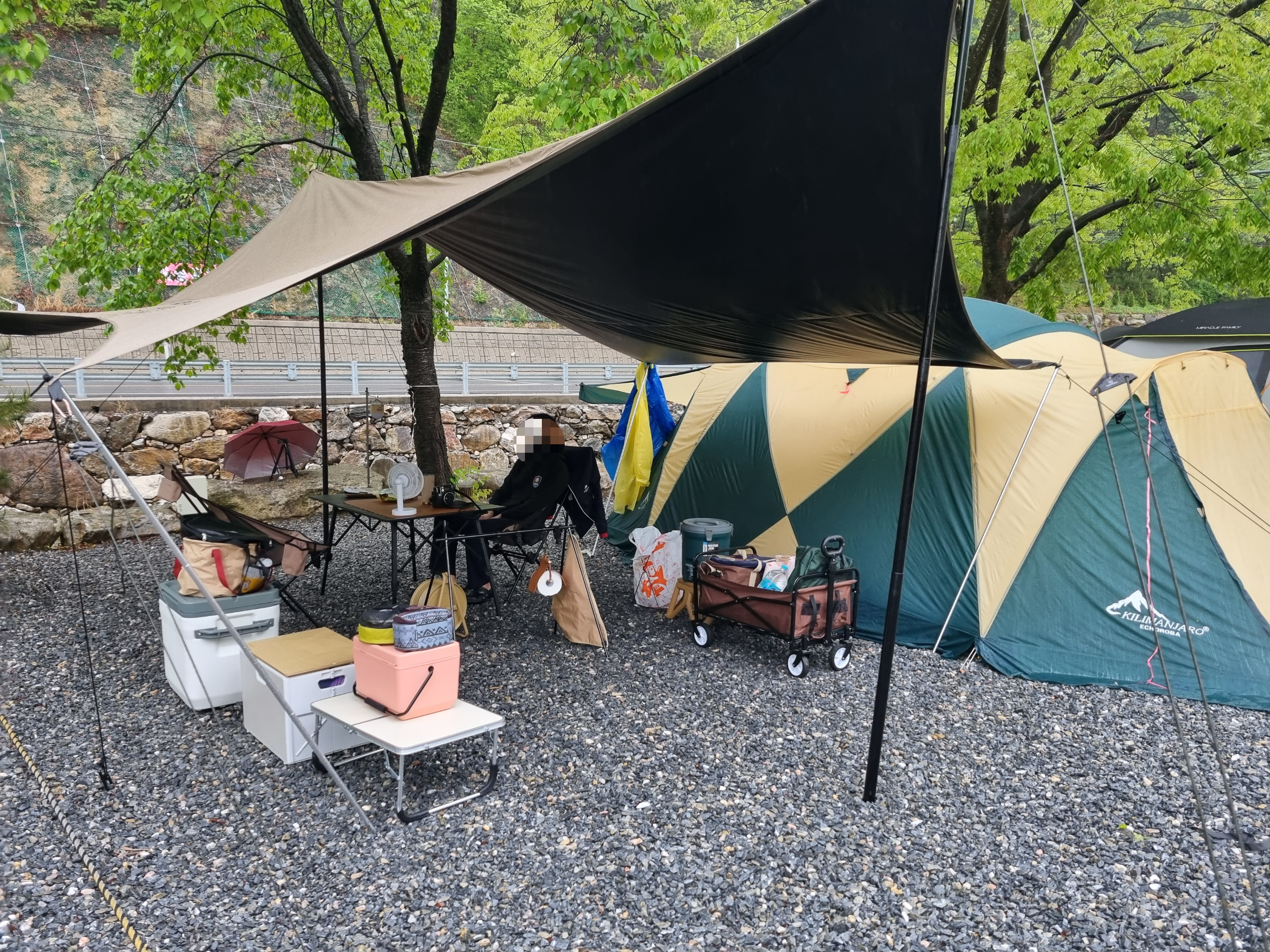 옥전캠핑장 피칭