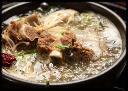 뚝배기의 갈비탕