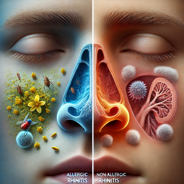 알레르기 & 비알레르기의 비교 사진 이미지