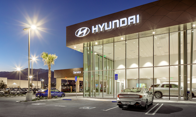 현대자동차의 미국 대리점 모습
