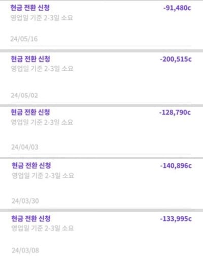 차란정산금액